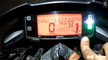 How To Set RPM in Suzuki Intruder or Gixxer/SF||How To On RPM Light On Intruder ||by RS Ride