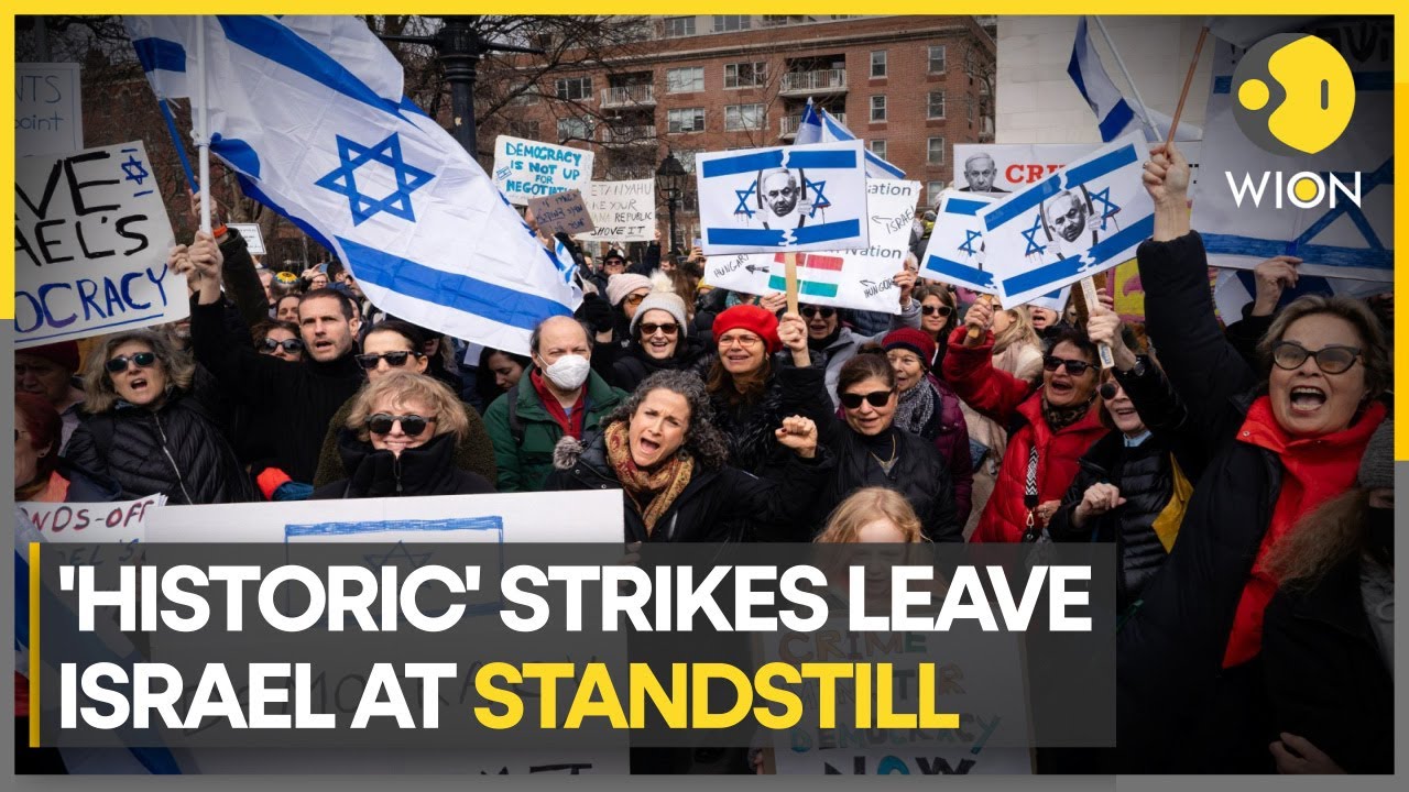Israel’s trade union launches general strike over Netanyahu’s judicial reforms | Latest English News
