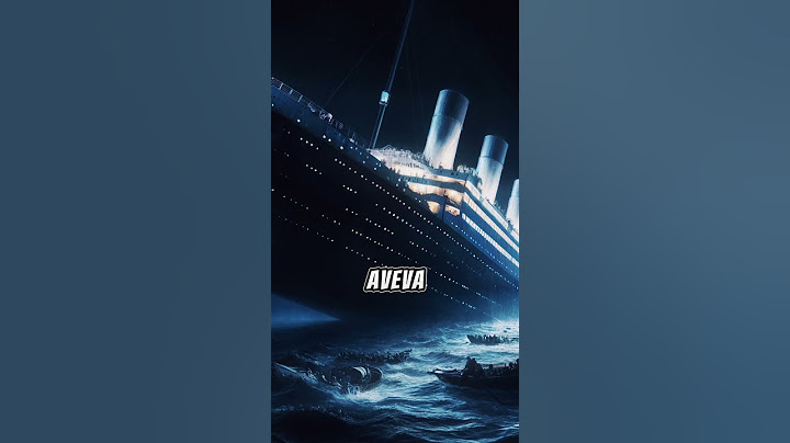 Condicenze sull'affondamento del titanic😱