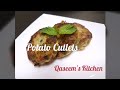 Potato cutlets recipe  aaloo kay cutlas      by qaseems kitchen