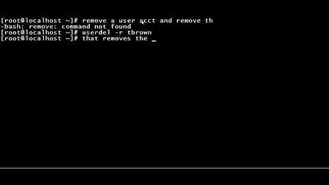 An employee recently left the org.  Remove user account and home directory. Linux OpenSuse terminal