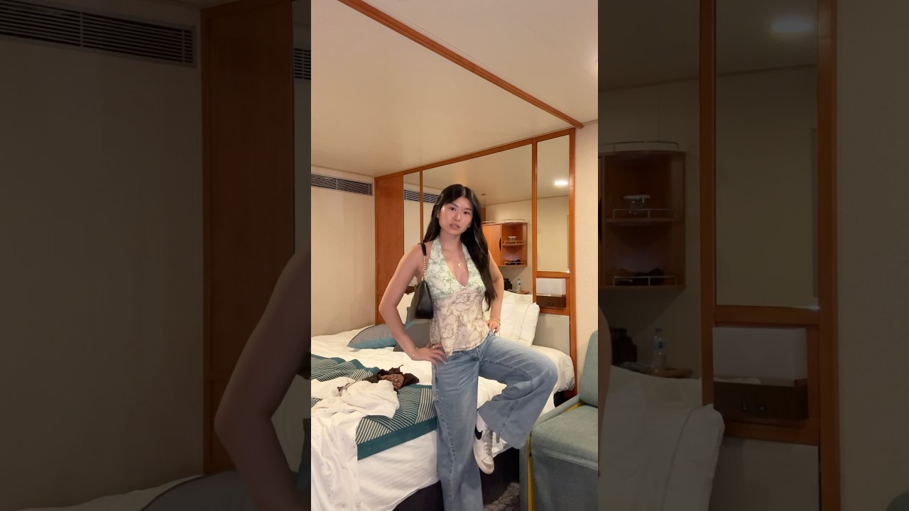 GRWM on the cruise! any of yall on the norwegian sun? 👀 #grwm #cruise #cruiselife #gdwm