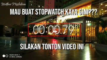 Cara bikin Timecode Waktu/ Stopwatch seperti video klarifikasi dan lain lain Di kinemaster