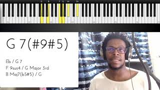 Learn this easy way to play the #9#5 and b9b5 chord