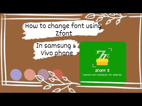 🍂How to Change font using Zfont in your samsung and vivo phone🍂 # ...