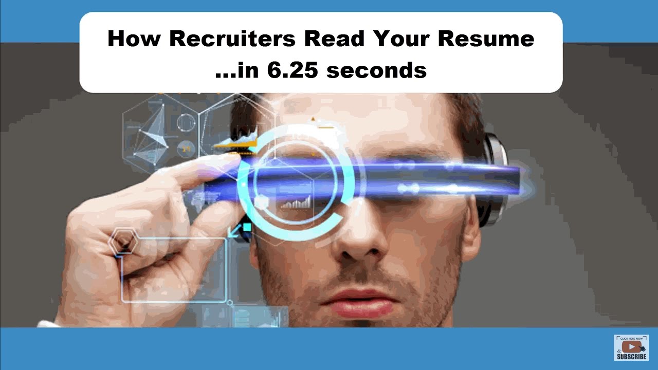 resume How Recruiters Read Resumes how recruiters read your resume in 6 25 seconds youtube seconds