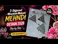 3 different Mountain Mehndi |New Geometrical Henna2026 #mountain #mehndi #art #henna #trendingvideo