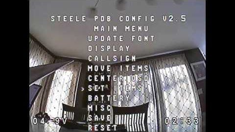 LQ on Steele PDB OSD using Crossfire