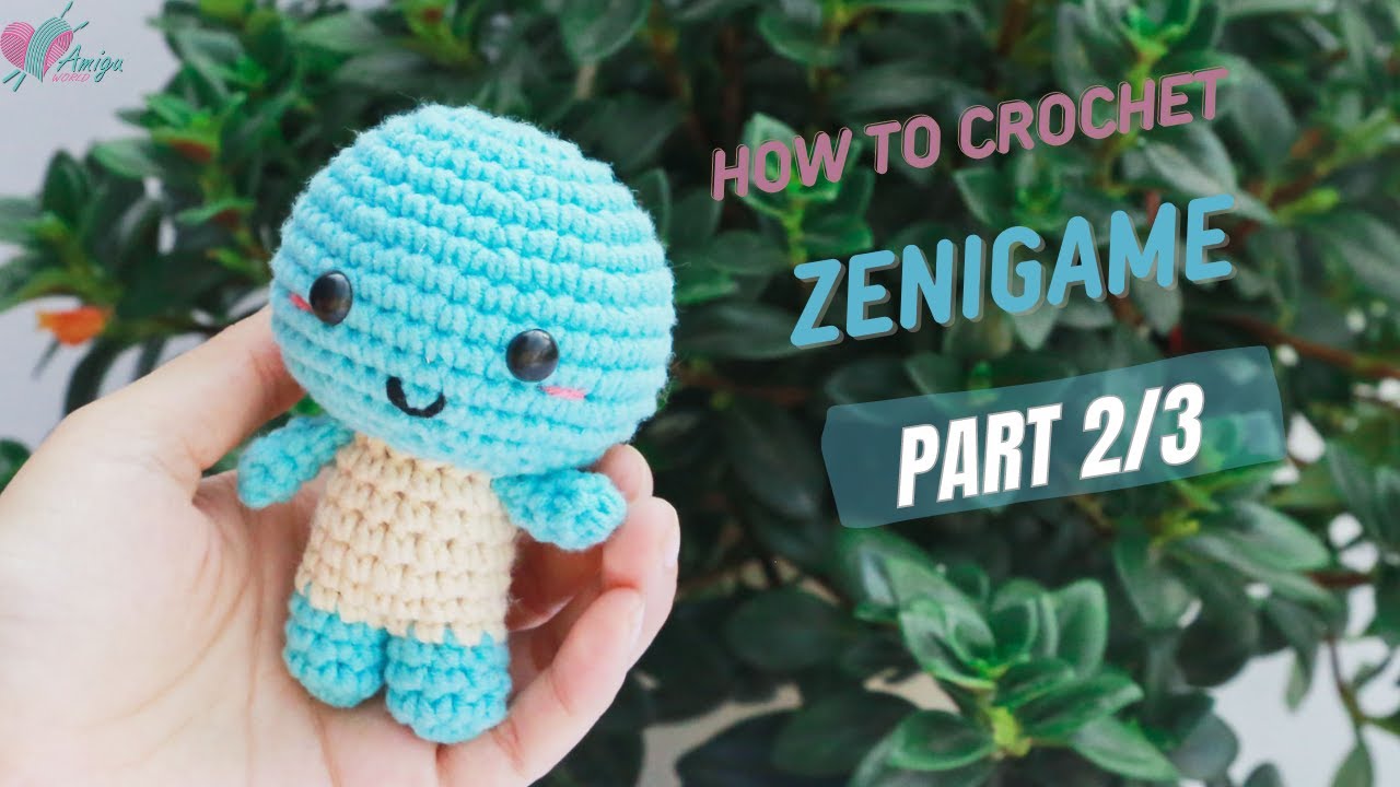 #304 | Zenigame Free Amigurumi Pattern (2/3) | How To Crochet Amigurumi Pokémon | AmiguWorld