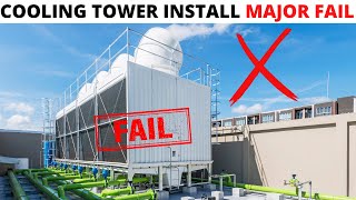 HVACR Service Call: Cooling Tower Emergency Repair (EvapCo Cooling Tower MAJOR FAIL) MUST SEE!