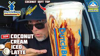 Dutch Bros® Coconut Cream Iced Latte Review! 🥥🥛☕ | NEW Coconut Soft Top! | theendorsement screenshot 5