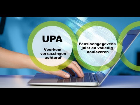 Pensioenfonds PGB - Webinar UPA-pensioengegevens juist en volledig aanleveren