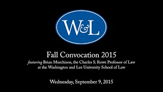 Fall Convocation 2015 featuring Brian Murchison