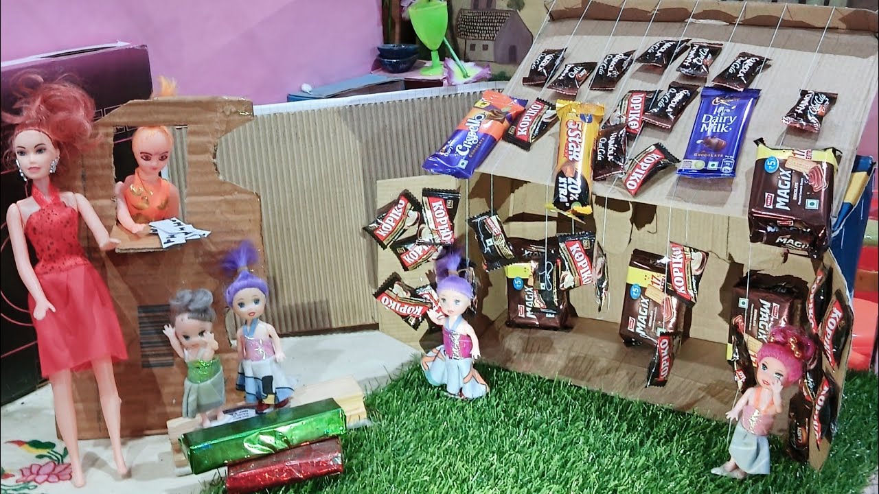 Barbie In Chocolate House Barbies Talks Barbie Doll day routine In