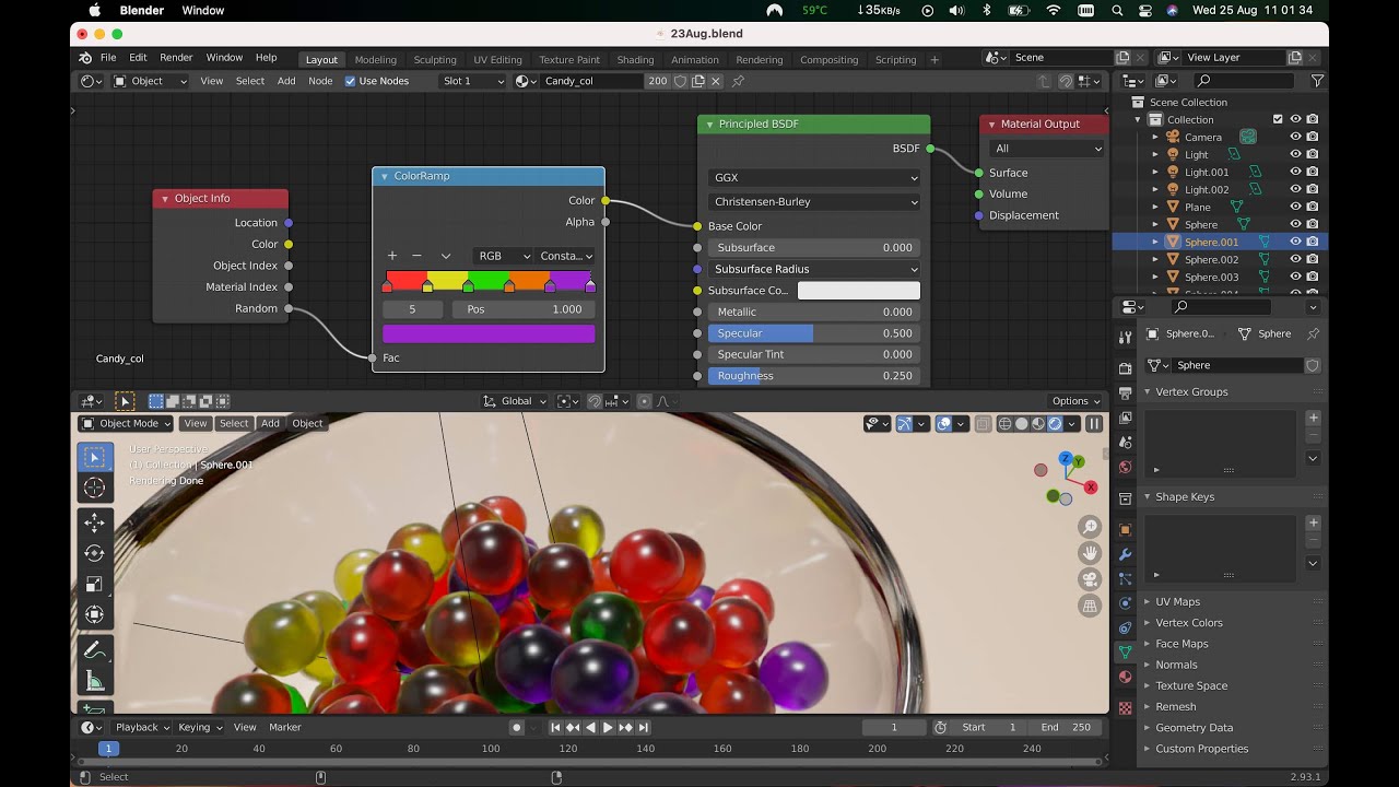 Blender Tutorial | Random Col on Multiple Objects - YouTube