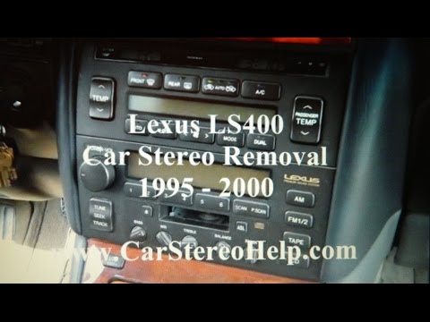 Lexus LS400 자동차 라디오 스테레오 제거 1995-2000 수리 디스플레이 교체 방법