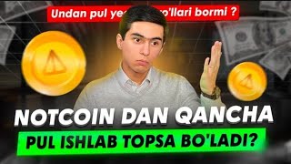 NOTCOIN HAQIDA NOTCOIN NARXI BATAFSIL MALUMOT NOTCOIN TEZ YIG'ISH ISHLAB TOPISH