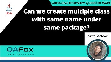 Can we create multiple class with same name under same package (Core Java Interview Question #336)