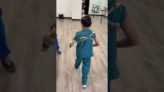 Patient Ambassador Ramses Tries His New Prosthetic