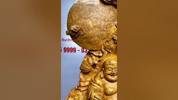 Tượng Gỗ : Di Lặc Ngũ Tiểu Gỗ Nu Hương Siêu Vip