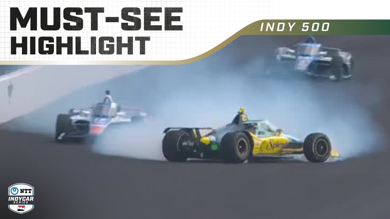 Rasmussen spins in front of Larson, makes huge save | INDYCAR