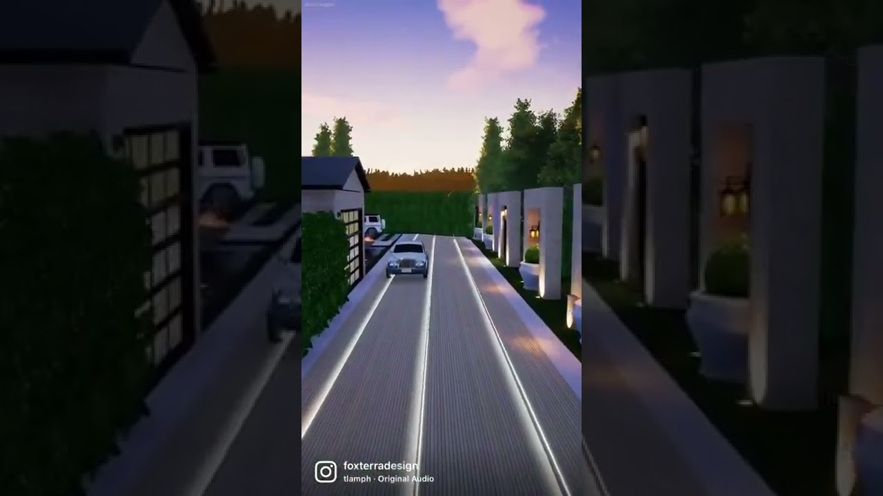 This driveway lighting is insane! 🤩 