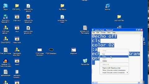 how to make the matrix hack on your computer using notepad