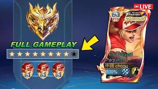 SOLO QUEUE ROAD TO TOP GLOBAL PAQUITO LIVESTREAM!! - MLBB