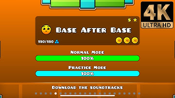 Base after base 100% | all coins | [4K]-Geometry dash