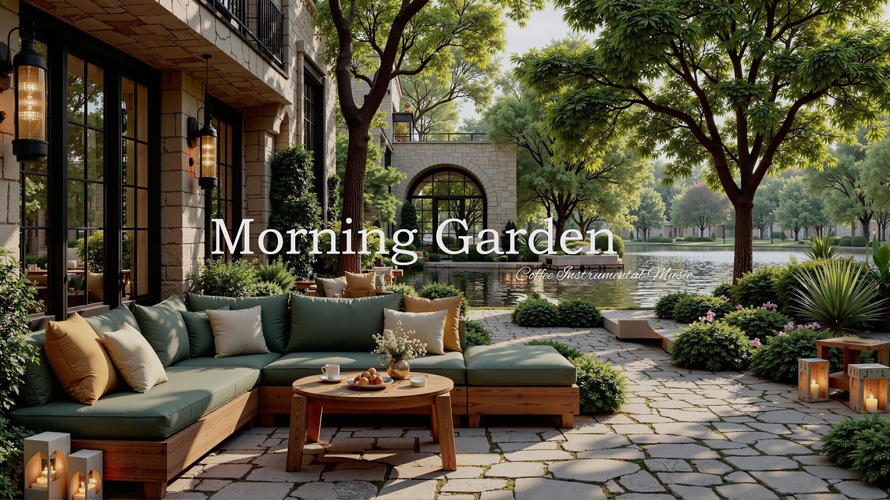 Morning Garden Cafe Jazz 🌿 Coffee Instrumental Music and Soft Jazz for Work, Study and Relaxation