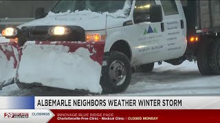 Albemarle neighbors weather the winter storm