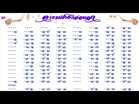 ลายแม่ฮ้างกล่อมลูก ดนตรีพร้อมเสียงพิณนำฝึกดีด ม่วนๆ สำหรับมือใหม่