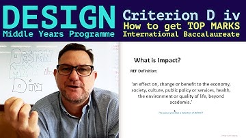 Div MYP DESIGN how to get a score of 8 summative assessment
