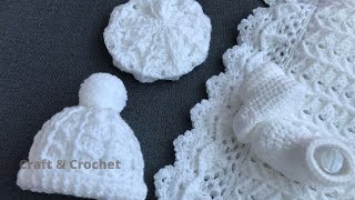 Easy crochet baby hat/craft & crochet hat 606 screenshot 5
