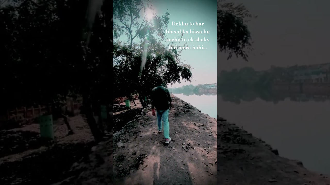 Dekhu to har bheed ka hissa hu sochu to ek shaks bhi mera nahi... #quotes #sayari #love #sad #shorts