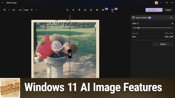 Windows 11 AI Image Features - AI Tools in Paint and Photos