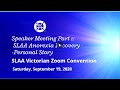 Speaker meeting part 1  slaa anorexia recovery