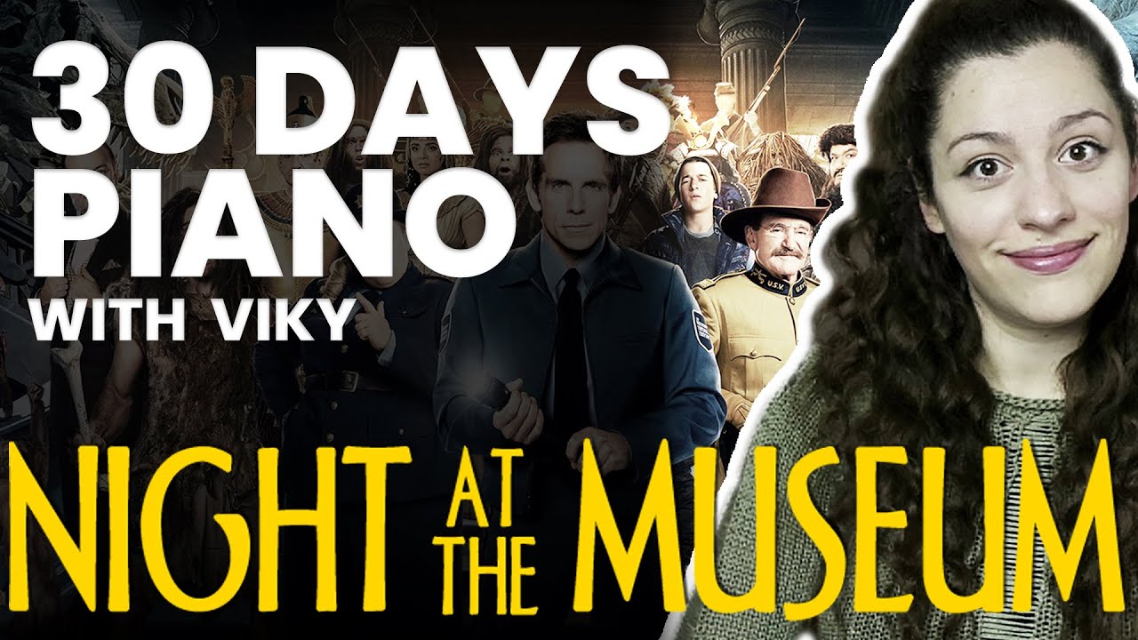Night at the Museum ( Easy Piano Lesson ) 🎹 30 Days Piano with Viky