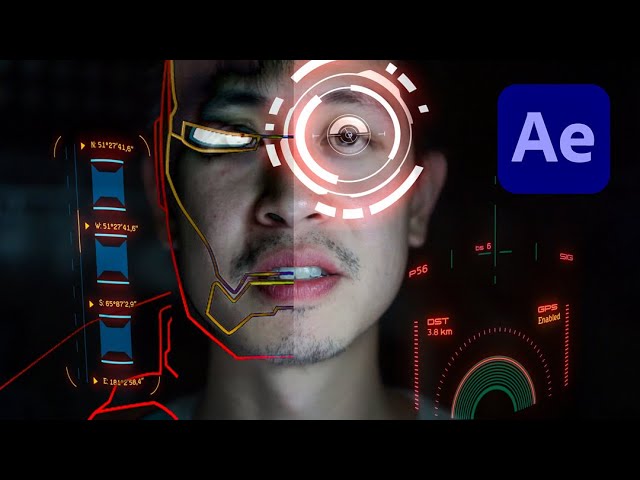 iron man helmet after effects EASY IRONMAN 3D Helmet HUD in After Effects! Ironman or Futuristic  Astronaut?!