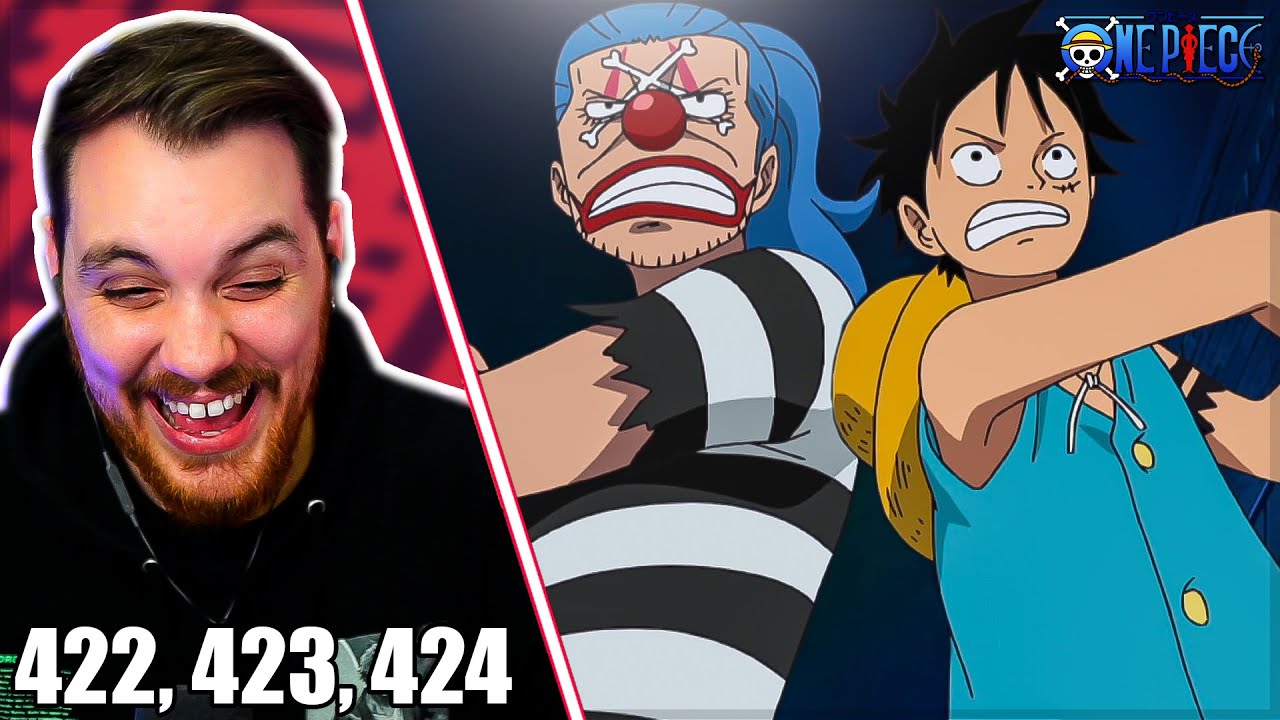 Buggy Is Back One Piece Episode 422 423 And 424 Reaction Review Youtube