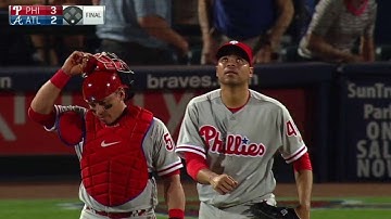 PHI@ATL: Gomez retires Brignac for 12th save