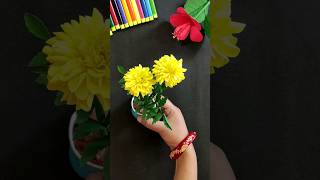 Easy Realistic Paper Marigold #viral #trending #diy #easypapercraft #ytshorts #art #craft #flowers