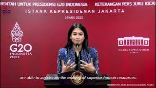 Keterangan Pers Juru Bicara Pemerintah untuk Presidensi G20 Indonesia, 19 Mei 2022
