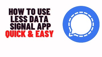 how to use less data signal app