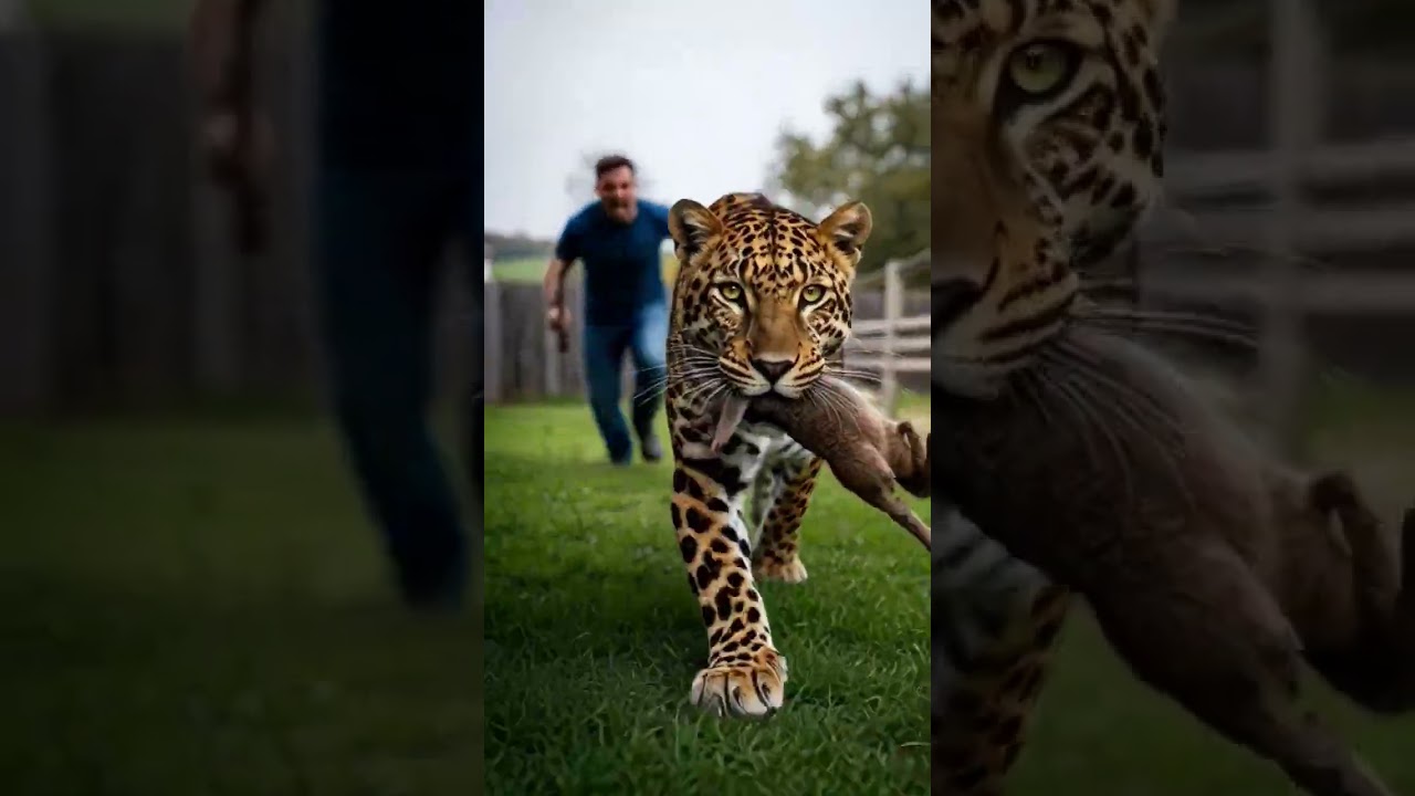 Leopard vs Man 