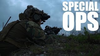 Marine corps raiders with the 3d raider battalion conducted training
at eglin range, fla., may 21-25, 2018. 1st special operations support
squadro...