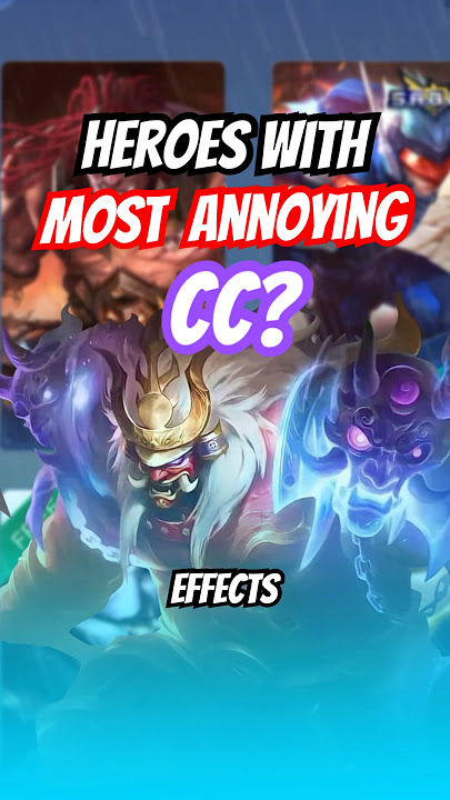 Heroes with most annoying CC effects in Mobile Legends🔥 #mobilelegends #mlbb #MOBA55Creator
