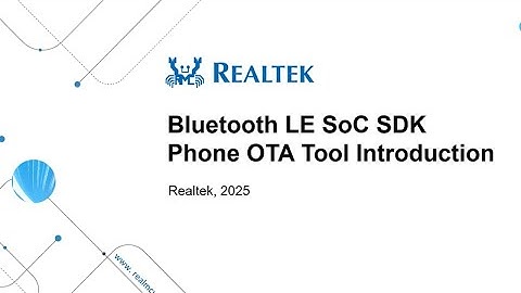 Bluetooth LE SoC SDK Training – Phone OTA Tool