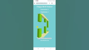 AI learning to play Flappy Bird by neuroevolution #frontend #interaction #webgl  #javascript