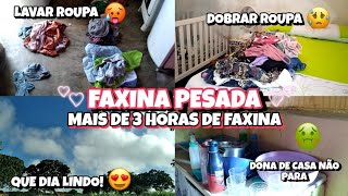 FAXINA PESADA COMPLETA - TAVA UM NOJO + De 3 Horas de FAXINA!!🤢🥵